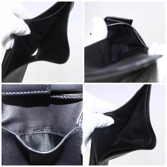 GUCCI Wallet Leather Black Auth am10009V - Picture 15 of 16